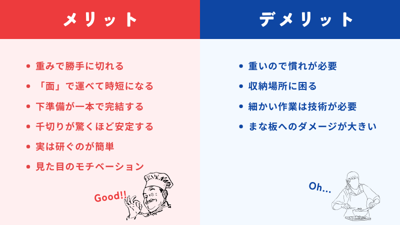 中華包丁のメリット・デメリット