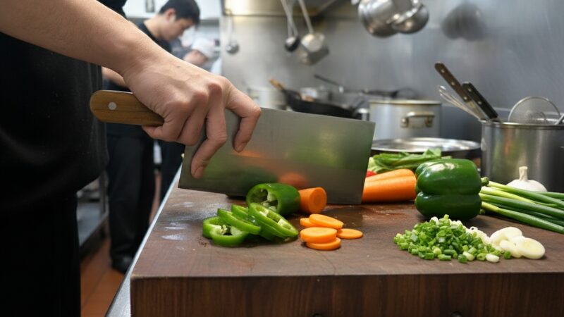 中華包丁の持ち方の基本