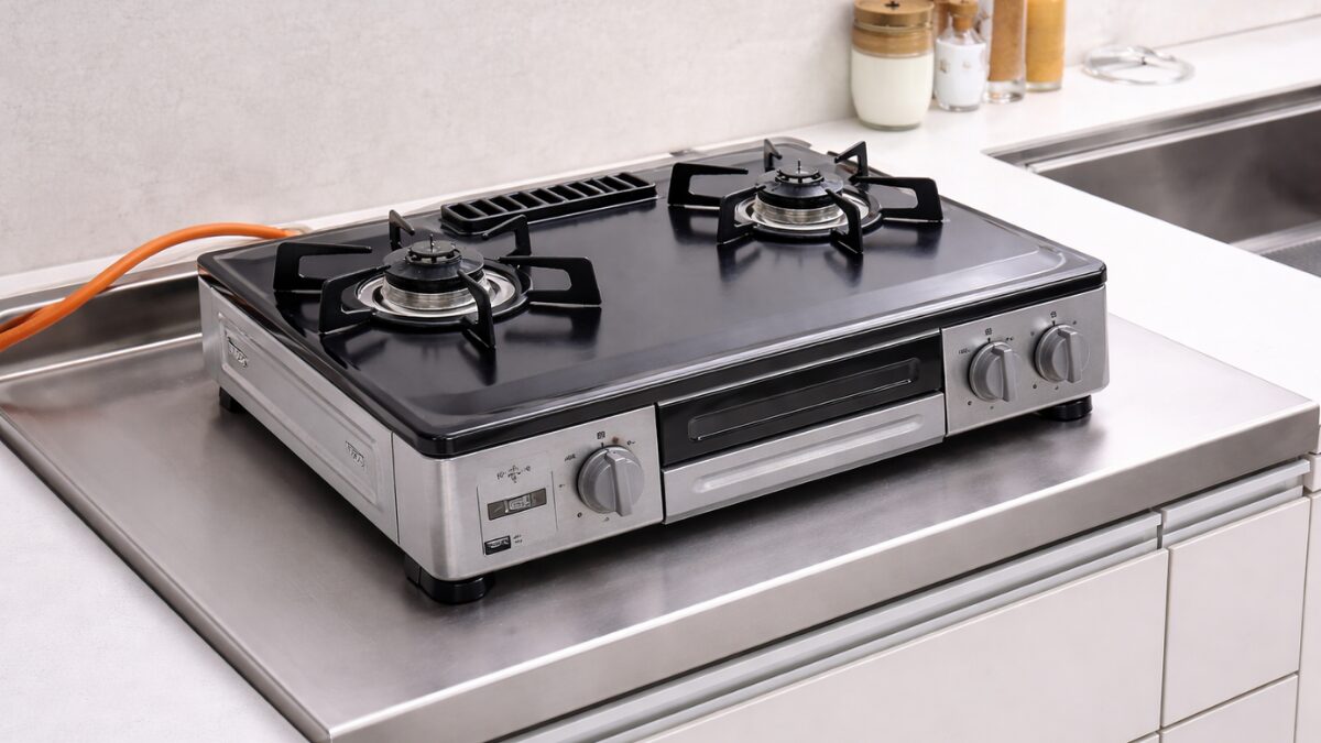 据え置き型のガスコンロ