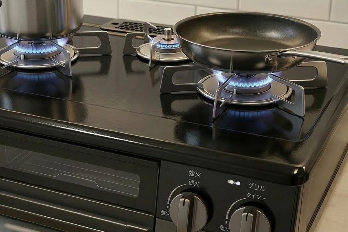 リーズナブルで頑丈なホーロー天板。独特の光沢があり、長年の使用にも耐えるタフな素材。