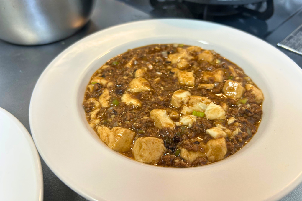 炸醤を炒め直して作った麻婆豆腐